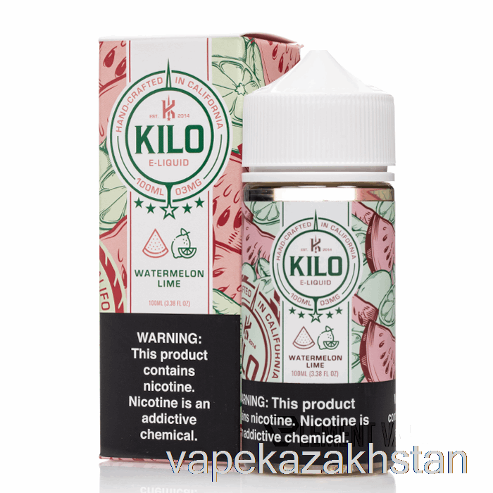 Vape Disposable Watermelon Lime - Kilo Revival - 100mL 0mg